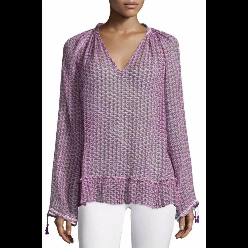 CALYPSO ST. BARTH Tunic SERMI Silk Blouse Bikini Cover-Up S Small Janeiro